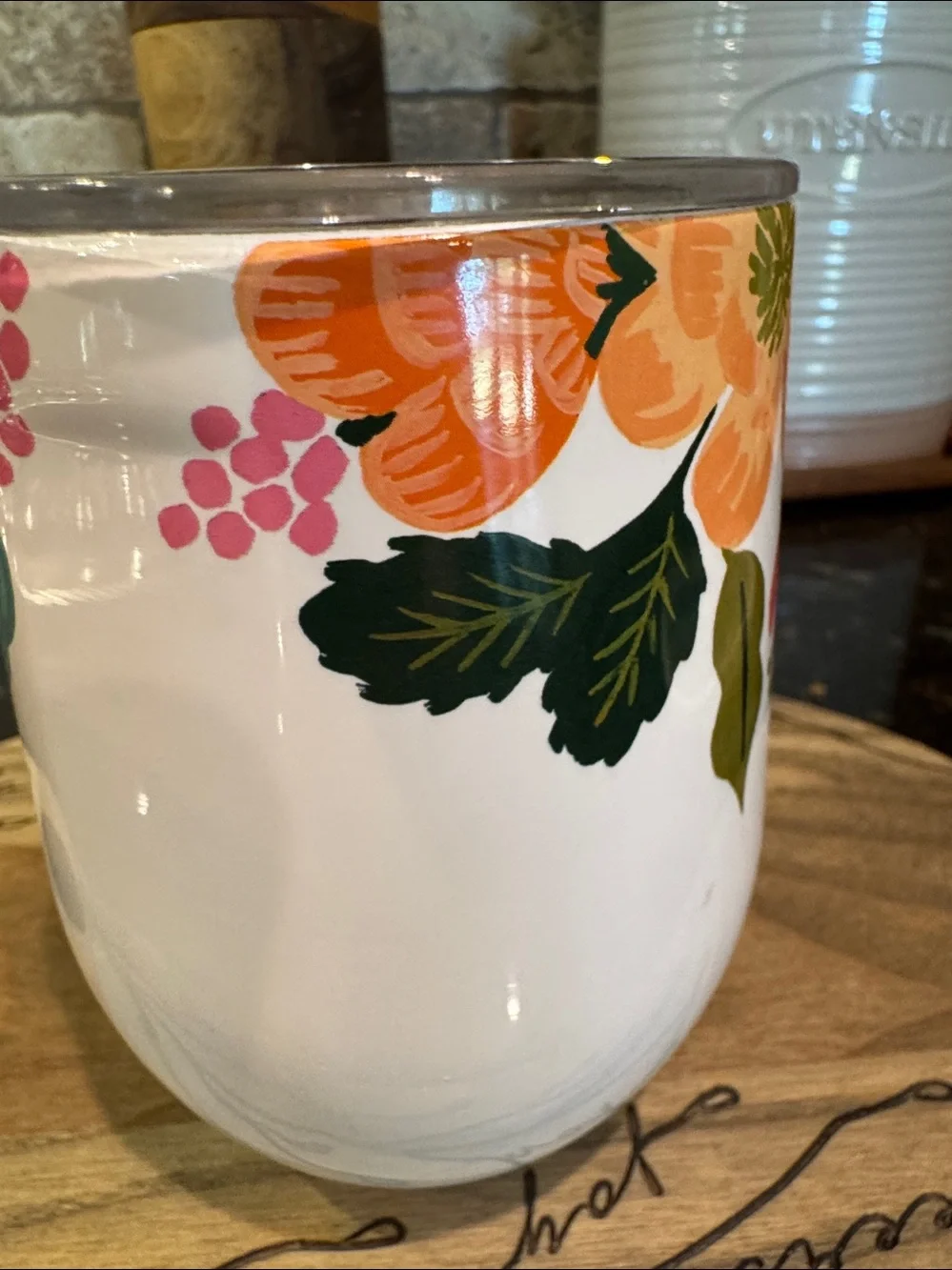 Rifle Paper Co & Corkcicle Wine Tumbler “Garden Party”